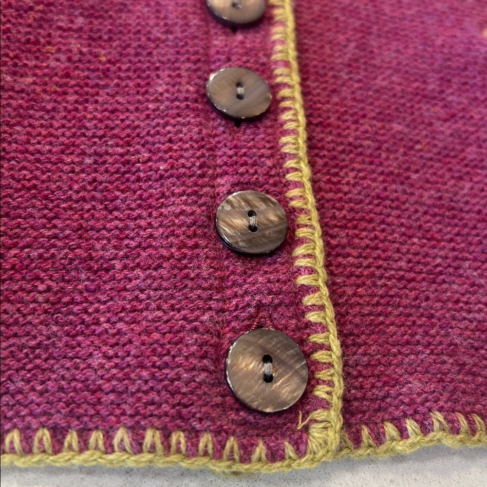 Sundance Tulla Cardigan Extrafine Merino Wool Classic Timeless Sweater Small - Picture 6 of 11